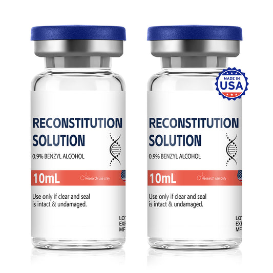 Reconstitution Solution | Bacteriostatic Water - 0.9% Benzyl Alcohol | 1-Pack 10ml Each Vial - Clear Glass | Third-Party Tested