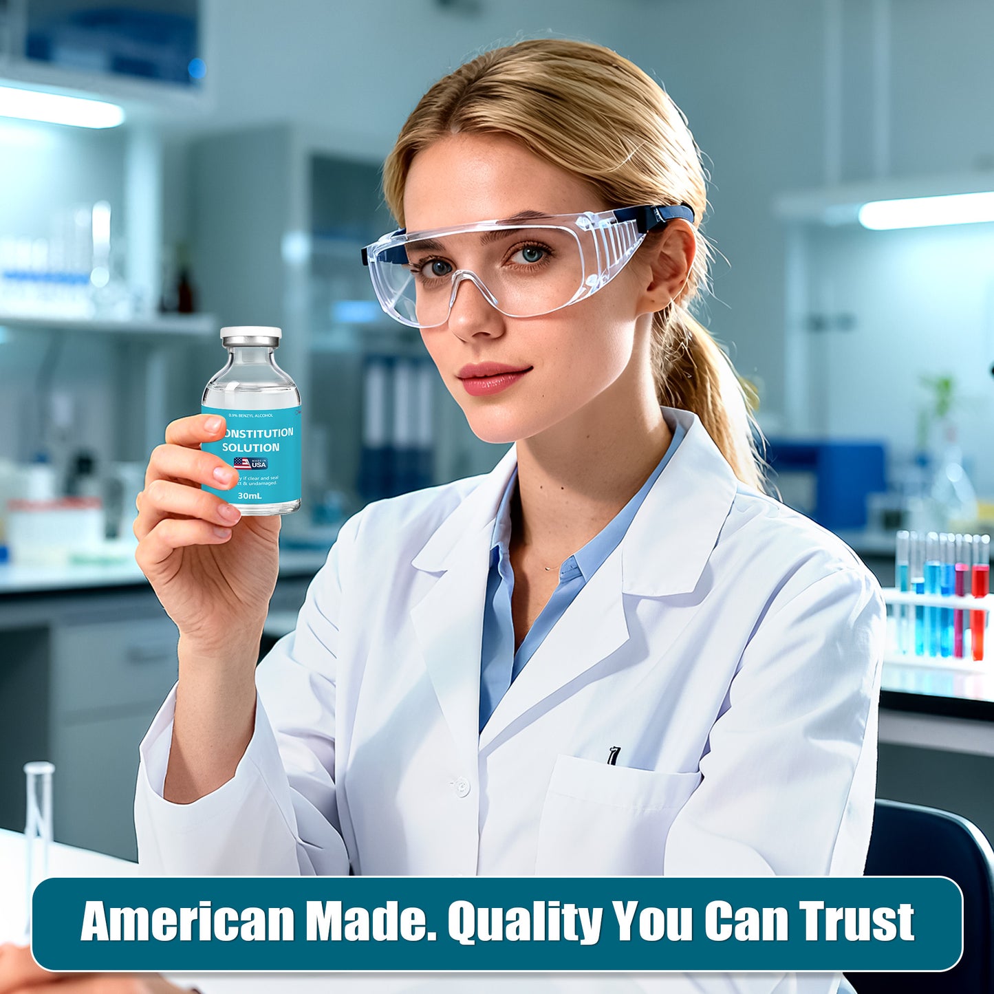 Reconstitution Solution | Bacteriostatic Water - 0.9% Benzyl Alcohol | 1-Pack 30ml Each Vial - Clear Glass | Third-Party Tested