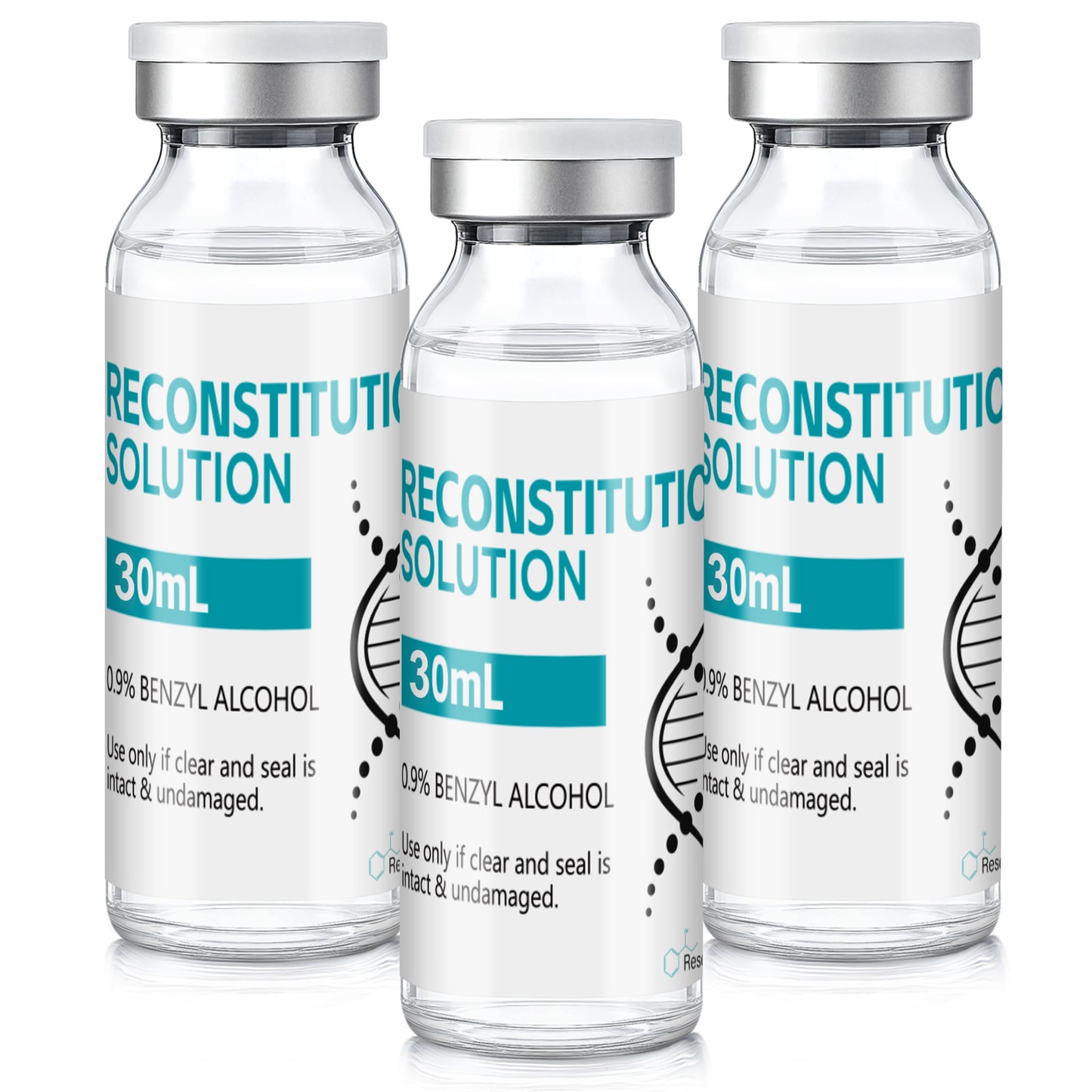 Reconstitution Solution | Bacteriostatic Water - 0.9% Benzyl Alcohol | 30ml Each Vial - Clear Glass | Third-Party Tested