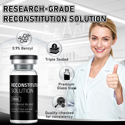 Reconstitution Solution | Bacteriostatic Water - 0.9% Benzyl Alcohol | 10ml Each Vial - Clear Glass | Third-Party Tested
