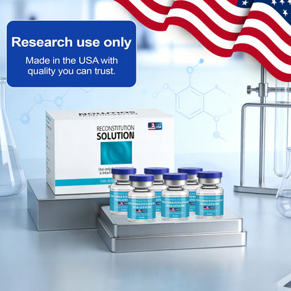 Reconstitution Solution | Bacteriostatic Water - 0.9% Benzyl Alcohol | 6-Pack 5ml Each Vial - Clear Glass | Third-Party Tested