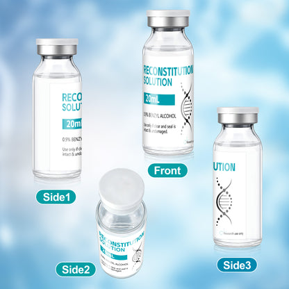 Reconstitution Solution | Bacteriostatic Water - 0.9% Benzyl Alcohol | 20ml Each Vial - Clear Glass | Third-Party Tested