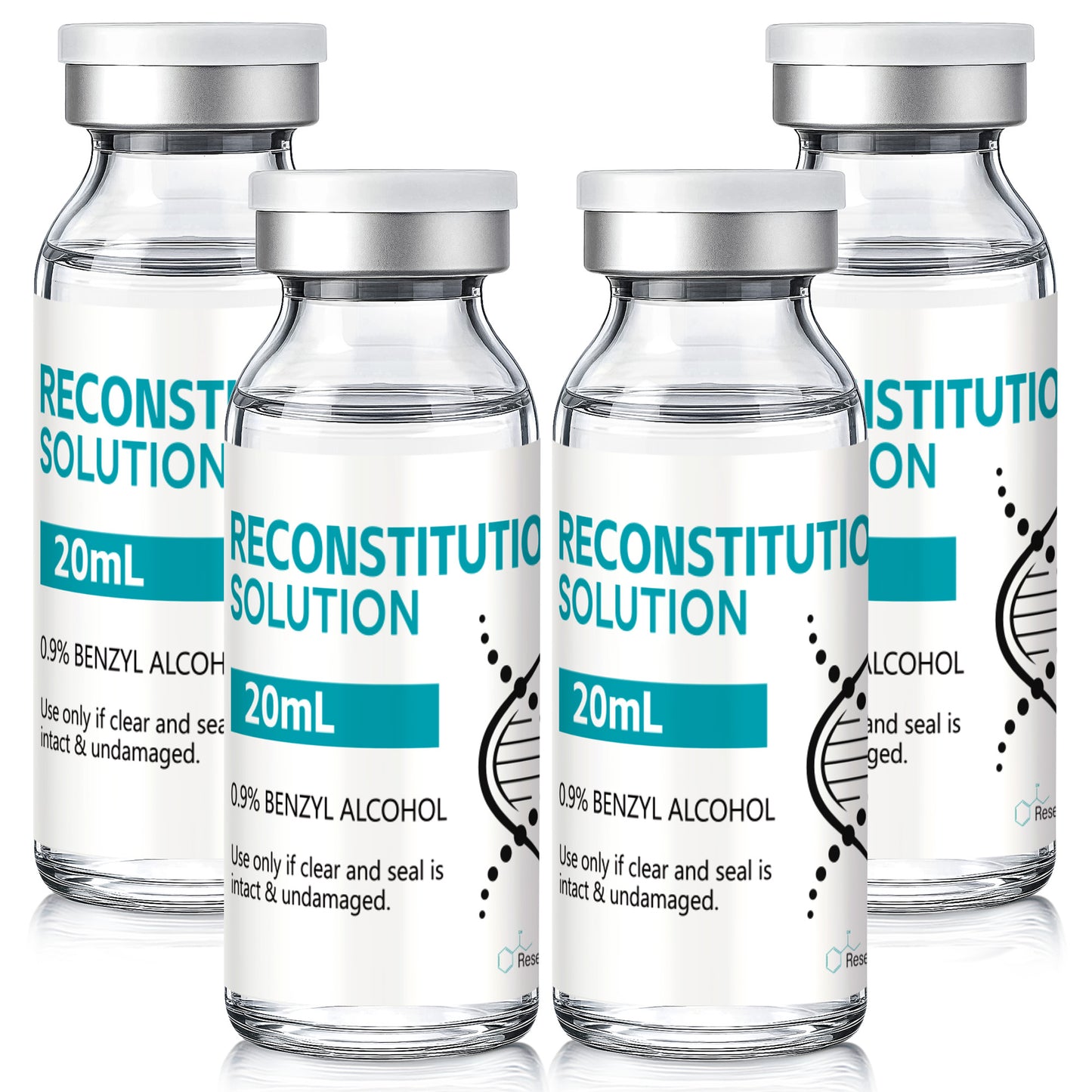 Reconstitution Solution | Bacteriostatic Water - 0.9% Benzyl Alcohol | 20ml Each Vial - Clear Glass | Third-Party Tested