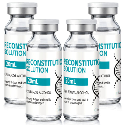 Reconstitution Solution | Bacteriostatic Water - 0.9% Benzyl Alcohol | 20ml Each Vial - Clear Glass | Third-Party Tested
