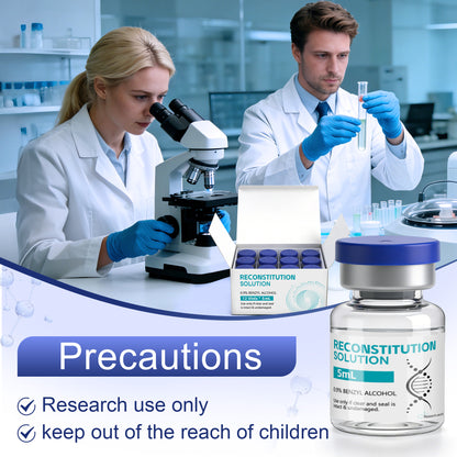 Reconstitution Solution | Bacteriostatic Water - 0.9% Benzyl Alcohol | 12-Pack 5ml Each Vial - Clear Glass | Third-Party Tested