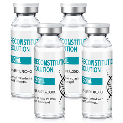 Reconstitution Solution | Bacteriostatic Water - 0.9% Benzyl Alcohol | 30ml Each Vial - Clear Glass | Third-Party Tested