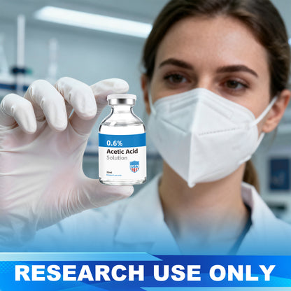 Acetic Acid Solution | 30ml Each Vial - Clear Glass | Third-Party Tested