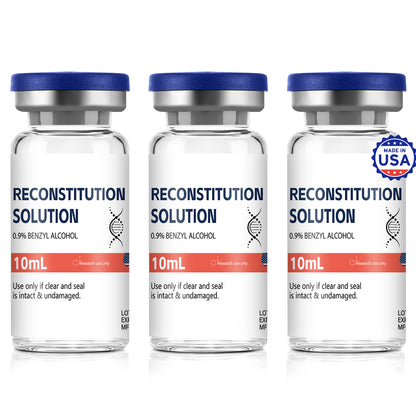 Reconstitution Solution | Bacteriostatic Water - 0.9% Benzyl Alcohol | 1-Pack 10ml Each Vial - Clear Glass | Third-Party Tested