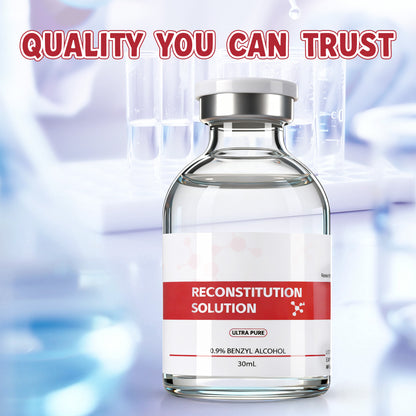 Reconstitution Solution | Bacteriostatic Water - 0.9% Benzyl Alcohol | 30ml Each Vial - Clear Glass | Third-Party Tested