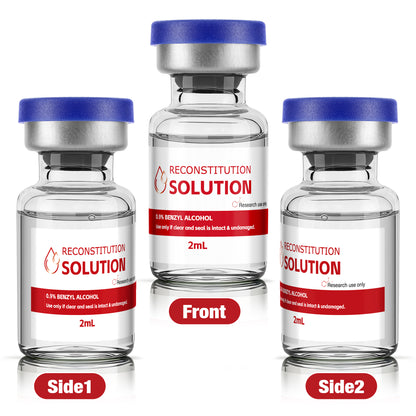 Reconstitution Solution | Bacteriostatic Water - 0.9% Benzyl Alcohol | 12-Pack 2ml Each Vial - Clear Glass | Third-Party Tested
