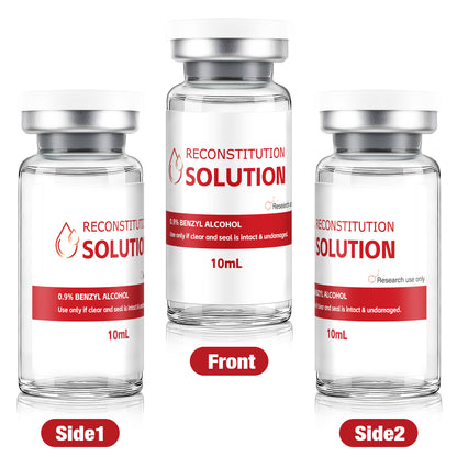 Reconstitution Solution | Bacteriostatic Water - 0.9% Benzyl Alcohol | 10ml Each Vial - Clear Glass | Third-Party Tested