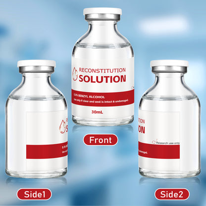 Reconstitution Solution | Bacteriostatic Water - 0.9% Benzyl Alcohol | 1-Pack 10ml Each Vial - Clear Glass | Third-Party Tested