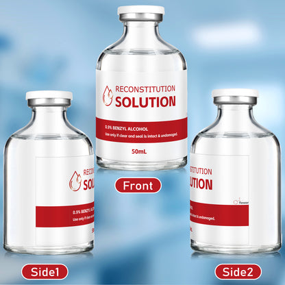Reconstitution Solution | Bacteriostatic Water - 0.9% Benzyl Alcohol | 1-Pack 10ml Each Vial - Clear Glass | Third-Party Tested