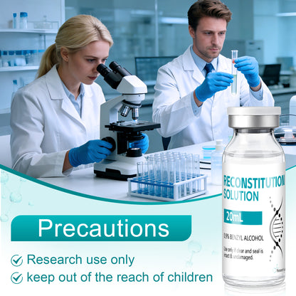 Reconstitution Solution | Bacteriostatic Water - 0.9% Benzyl Alcohol | 20ml Each Vial - Clear Glass | Third-Party Tested