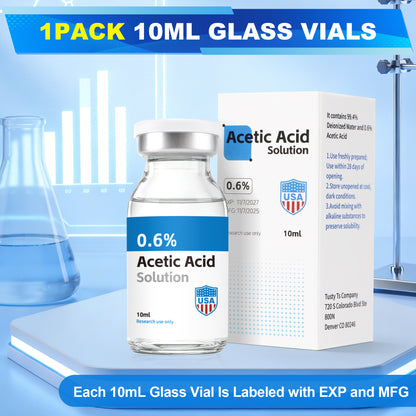 Reconstitution Solution | Bacteriostatic Water - 0.9% Benzyl Alcohol | 10ml Each Vial - Clear Glass | Third-Party Tested