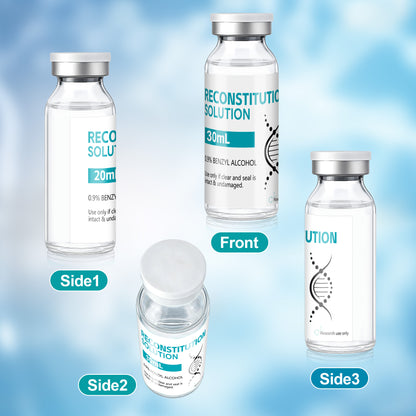Reconstitution Solution | Bacteriostatic Water - 0.9% Benzyl Alcohol | 30ml Each Vial - Clear Glass | Third-Party Tested
