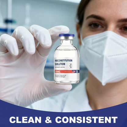Reconstitution Solution | Bacteriostatic Water - 0.9% Benzyl Alcohol | 1-Pack 30ml Each Vial - Clear Glass | Third-Party Tested