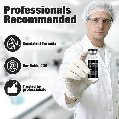 Reconstitution Solution | Bacteriostatic Water - 0.9% Benzyl Alcohol | 3-Pack 20ml Each Vial - Clear Glass | Third-Party Tested