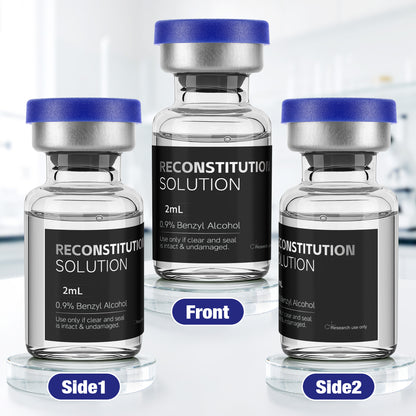 Reconstitution Solution | Bacteriostatic Water - 0.9% Benzyl Alcohol | 12-Pack 2ml Each Vial - Clear Glass | Third-Party Tested