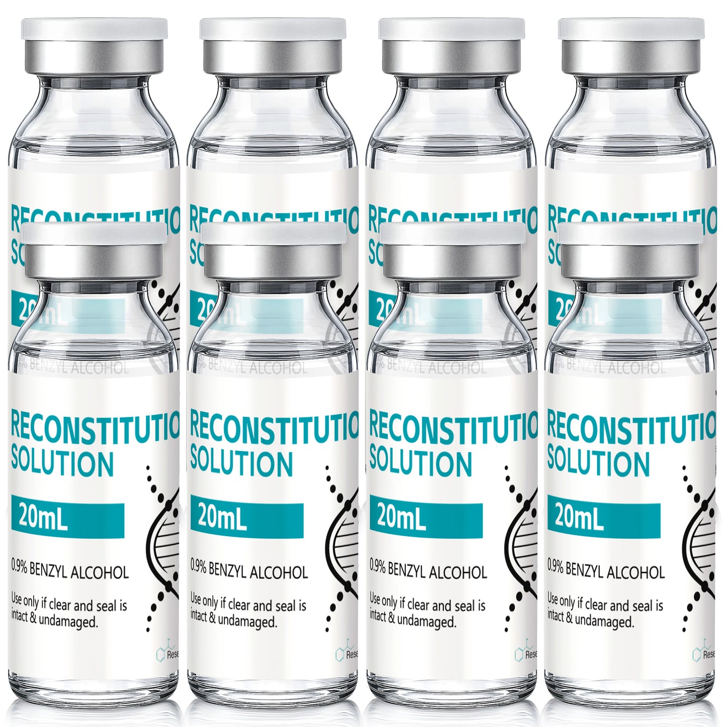 Reconstitution Solution | Bacteriostatic Water - 0.9% Benzyl Alcohol | 20ml Each Vial - Clear Glass | Third-Party Tested