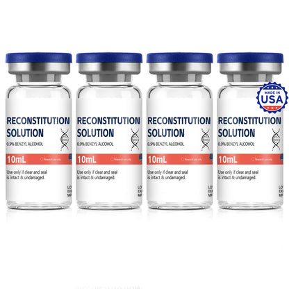 Reconstitution Solution | Bacteriostatic Water - 0.9% Benzyl Alcohol | 1-Pack 10ml Each Vial - Clear Glass | Third-Party Tested