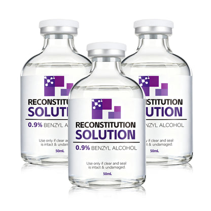 Reconstitution Solution | Bacteriostatic Water - 0.9% Benzyl Alcohol | 1-Pack 50ml Each Vial - Clear Glass | Third-Party Tested