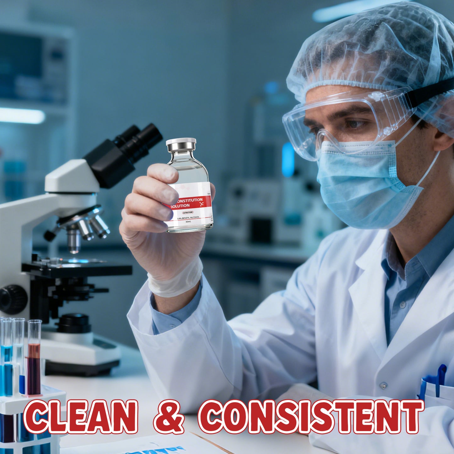 Reconstitution Solution | Bacteriostatic Water - 0.9% Benzyl Alcohol | 30ml Each Vial - Clear Glass | Third-Party Tested