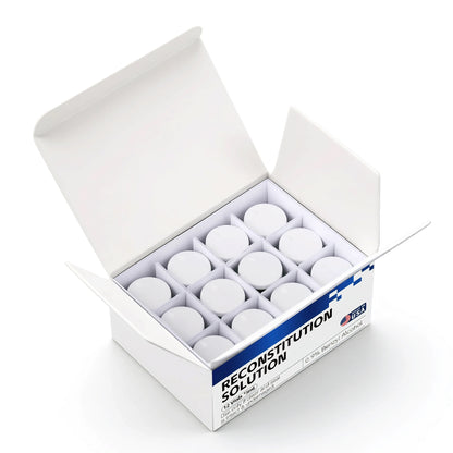 Reconstitution Solution | Bacteriostatic Water - 0.9% Benzyl Alcohol | 12-Pack 5ml Each Vial - Clear Glass | Third-Party Tested