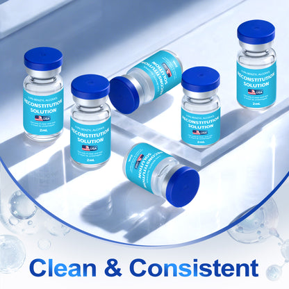Reconstitution Solution | Bacteriostatic Water - 0.9% Benzyl Alcohol | 12-Pack 2ml Each Vial - Clear Glass | Third-Party Tested