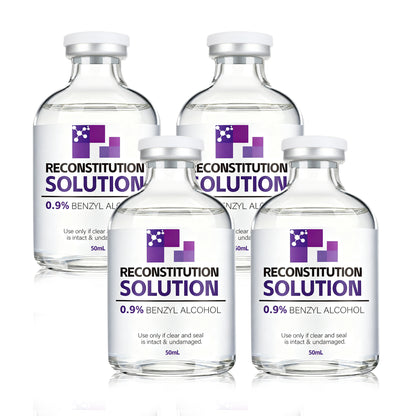 Reconstitution Solution | Bacteriostatic Water - 0.9% Benzyl Alcohol | 1-Pack 50ml Each Vial - Clear Glass | Third-Party Tested