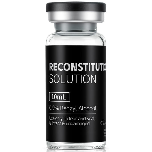 Reconstitution Solution | Bacteriostatic Water - 0.9% Benzyl Alcohol | 10ml Each Vial - Clear Glass | Third-Party Tested