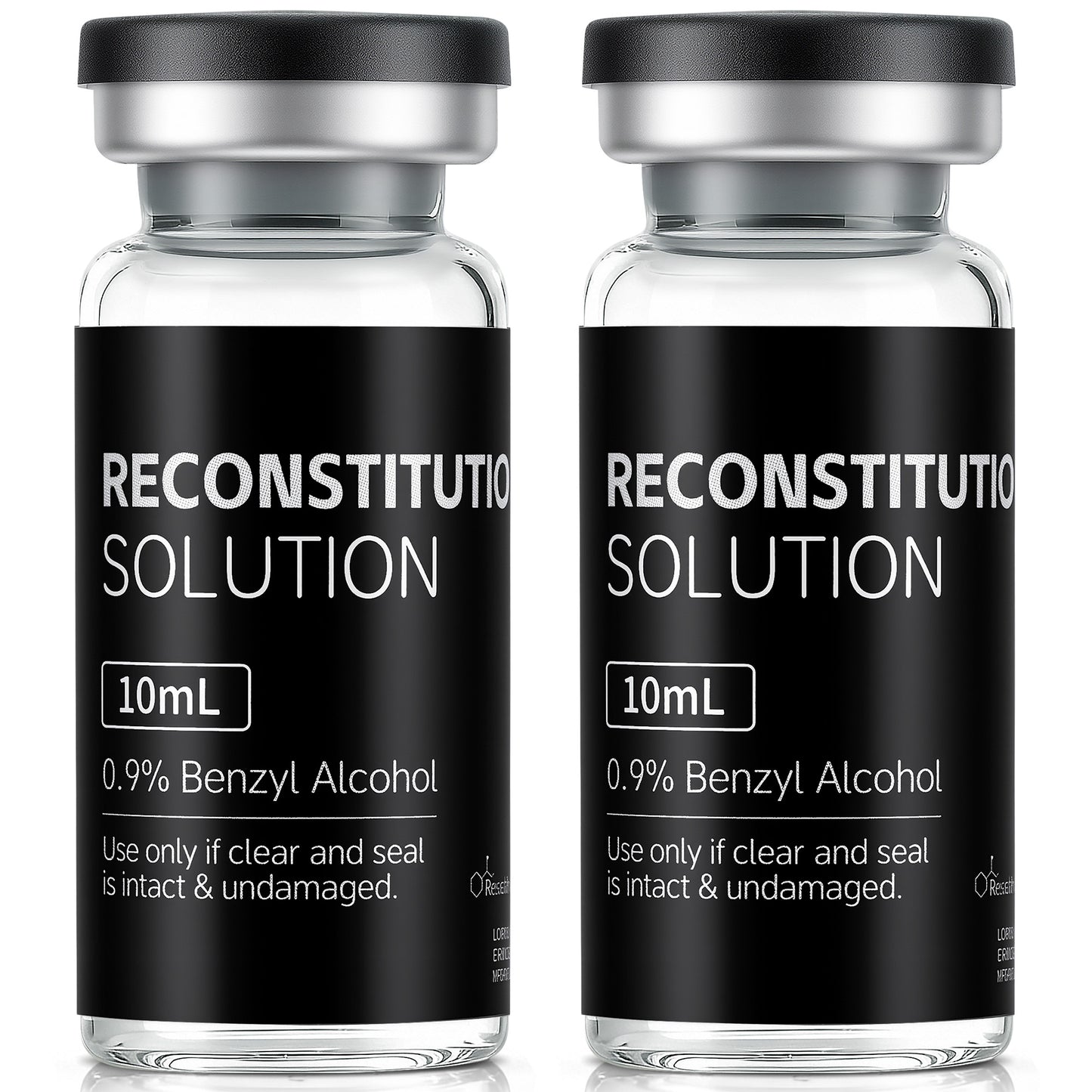 Reconstitution Solution | Bacteriostatic Water - 0.9% Benzyl Alcohol | 10ml Each Vial - Clear Glass | Third-Party Tested