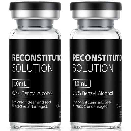 Reconstitution Solution | Bacteriostatic Water - 0.9% Benzyl Alcohol | 10ml Each Vial - Clear Glass | Third-Party Tested