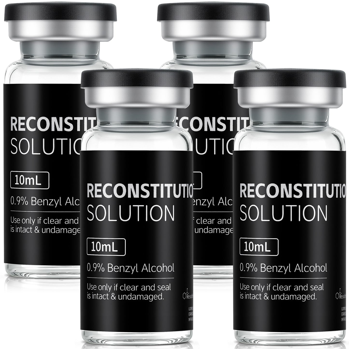 Reconstitution Solution | Bacteriostatic Water - 0.9% Benzyl Alcohol | 10ml Each Vial - Clear Glass | Third-Party Tested