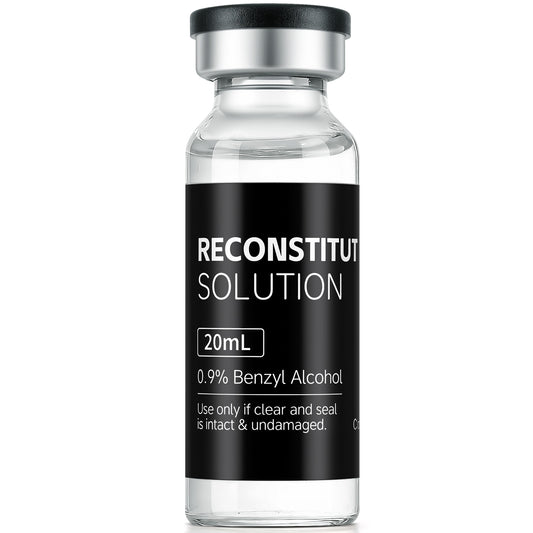 Reconstitution Solution | Bacteriostatic Water - 0.9% Benzyl Alcohol | 20ml Each Vial - Clear Glass | Third-Party Tested