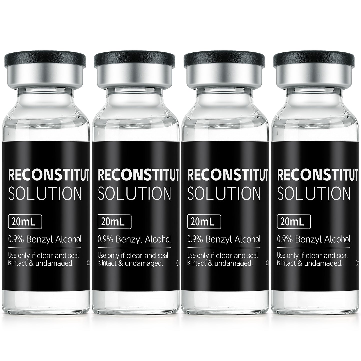 Reconstitution Solution | Bacteriostatic Water - 0.9% Benzyl Alcohol | 20ml Each Vial - Clear Glass | Third-Party Tested