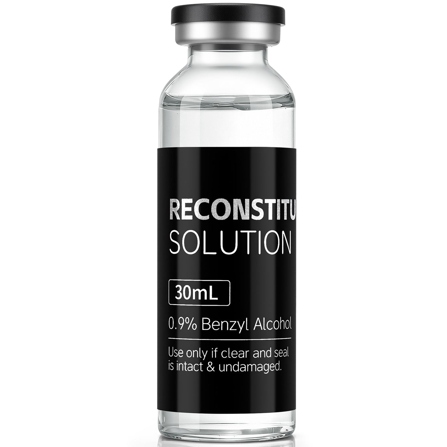 Reconstitution Solution | Bacteriostatic Water - 0.9% Benzyl Alcohol | 30ml Each Vial - Clear Glass | Third-Party Tested
