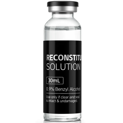 Reconstitution Solution | Bacteriostatic Water - 0.9% Benzyl Alcohol | 30ml Each Vial - Clear Glass | Third-Party Tested