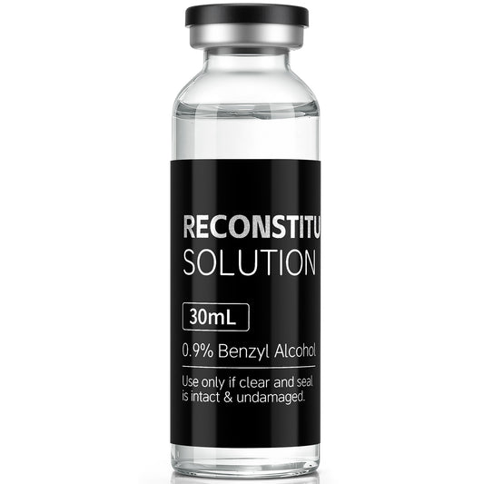 Reconstitution Solution | Bacteriostatic Water - 0.9% Benzyl Alcohol | 30ml Each Vial - Clear Glass | Third-Party Tested