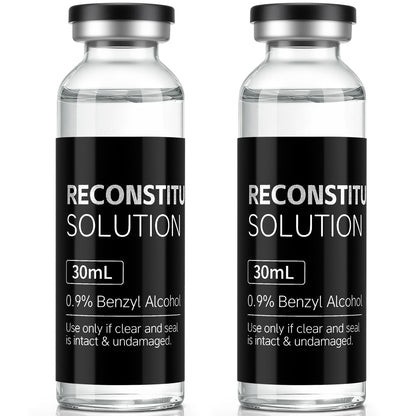 Reconstitution Solution | Bacteriostatic Water - 0.9% Benzyl Alcohol | 30ml Each Vial - Clear Glass | Third-Party Tested