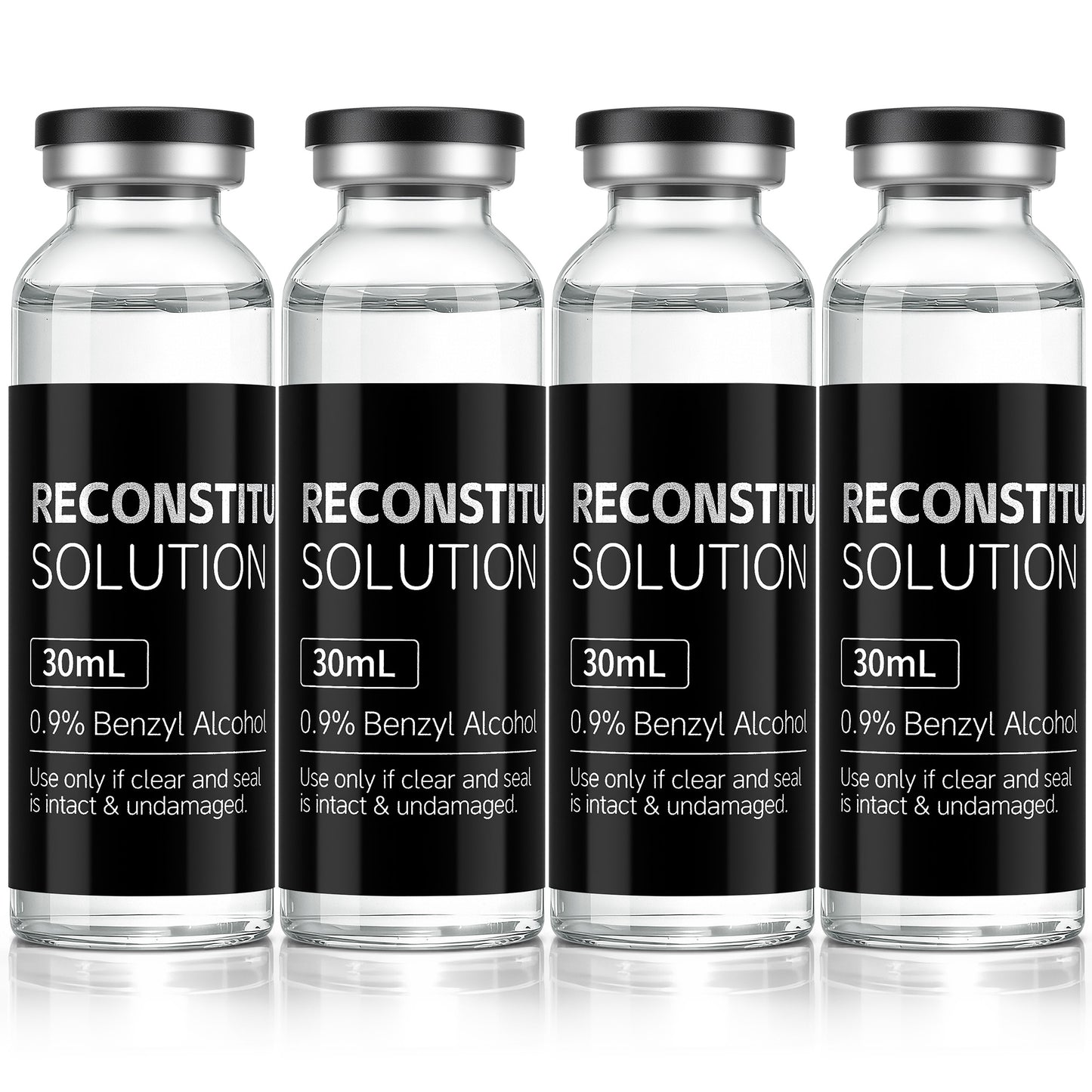 Reconstitution Solution | Bacteriostatic Water - 0.9% Benzyl Alcohol | 30ml Each Vial - Clear Glass | Third-Party Tested