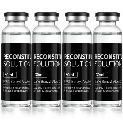 Reconstitution Solution | Bacteriostatic Water - 0.9% Benzyl Alcohol | 30ml Each Vial - Clear Glass | Third-Party Tested