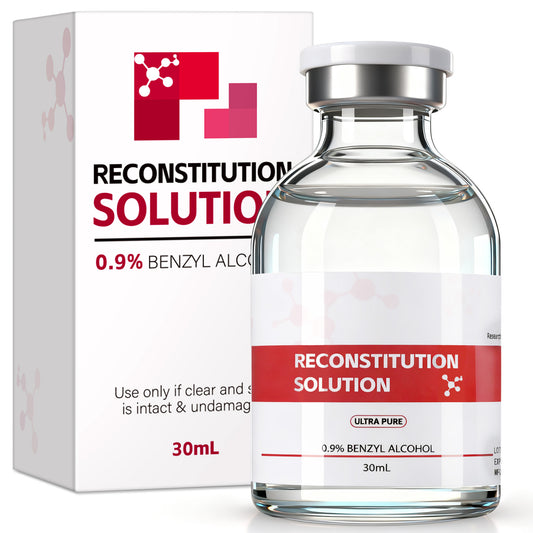 Reconstitution Solution | Bacteriostatic Water - 0.9% Benzyl Alcohol | 30ml Each Vial - Clear Glass | Third-Party Tested